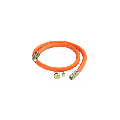 Produktbild von GOK Gummi - Schlauchleitung Gas G1/4 LH-ÜM x RVS Ø 8 mm, Länge 400 mm, max. 10 bar DVGW