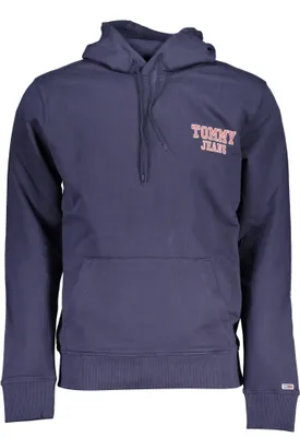 Produktbild von Stylishes Herren Sweatshirt Blau: Kapuze, Kängurutasche, Baumwolle