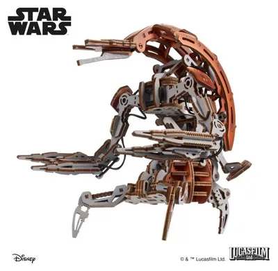 Immagine prodotto di Puzzle 3D, Droideka, Ugears, legno, 180 pezzi