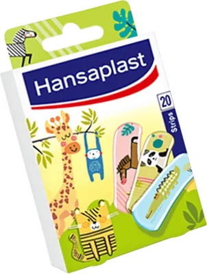 Produktbild von Hansaplast Kids Animal, 1,9 x 7,2 cm, Rechteckig, Mehrfarbig, 20 Stück(e)
