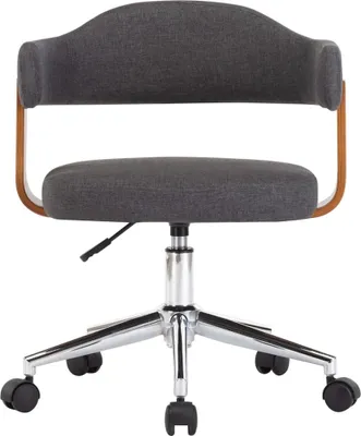 Obrázek produktu pro vidaXL Otočná kancelářská židle Grey Bent Wood and Fabric