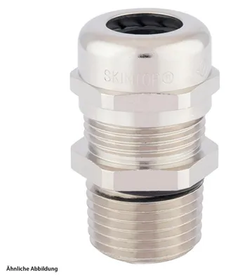 Produktbild von "Verschraubung 2 Zollx2,209 Messing (CuZn) vernickelt Gewindelänge 17,0mm"