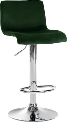 Obrázek produktu pro Moderní sametová barová židle - design - plynule nastavitelná a otočná o 360°