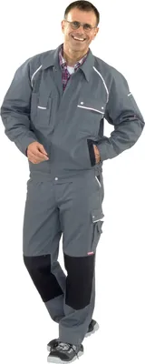 Produktbild von Bundjacke Canvas 320 Gr.48 grau/schwarz PLANAM