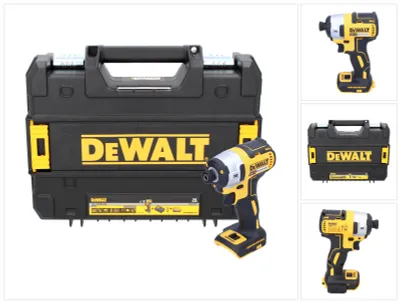 Zdjęcie produktu dla DeWALT DCF887NT-XJ, Klucz udarowy, Czarny, Żółty, 1/4", Bateria, Litowo-jonowa (Li-Ion), 18 V