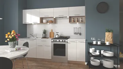 Produktbild von Halmar Kuchnia Viola 260 - biały połysk / dąb sonoma