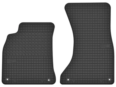 Image de Tapis avant en caoutchouc pour Audi A4 B8 2008-2015 (berline/break/monospace) – 2 pièces, noirs, sur mesure