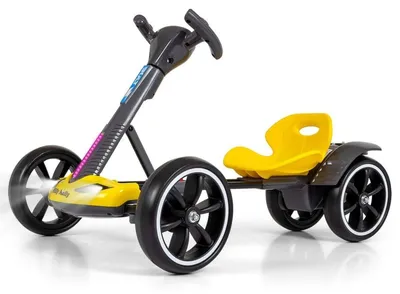 Produktbild von Elektrisches Go-Kart mit Fernsteuerung und LED-Effekten GOKART BOLT Milly Mally gelb