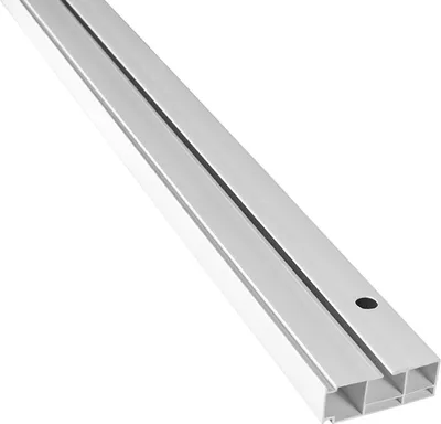 Produktbild von SN DECO - Vorhangschiene Set SH, 1-läufig, weiß, 450 cm, Gardinenschiene, vorgebohrt, Komplettes Zubehör und Röllchen