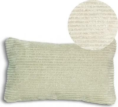 Produktbild von Geronimo | Dekokissen - Beige - 50x30 cm - Cordkissen - Maschinenwaschbar - Abnehmbarer Bezug - Antiallergisch
