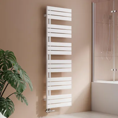 Produktbild von S'AFIELINA 1599x500mm Design Badheizkörper Handtuchheizkörper Flach Paneel Seitenanschlusss Heizkörper für Bad Handtuchtrockner Weiß 794 Watt