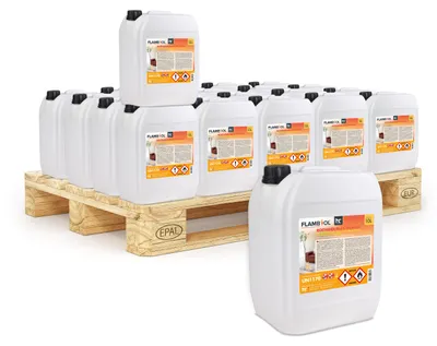 Produktbild von 40x 10 L FLAMBIOL® Bioethanol 96,6% Premium für Ethanolkamin