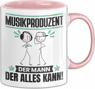 Produktbild von Musikproduzent Tasse Geschenk für Musikproduzent Der Mann Der Alles Kann Geschenkidee zum Geburtstag (Rosa)