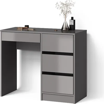 Immagine prodotto di Tavolo da toeletta Livinity Imola Grigio con 4 cassetti, Model 52423
