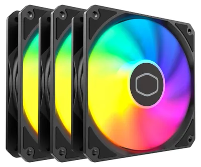 Produktbild von Cooler Master MasterFan MF120 Lite ARGB, Ventilator, 12 cm, 650 RPM, 1750 RPM, 120 m³/h, Schwarz