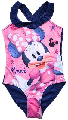 Produktbild von Badeanzug mit Rüschendetails Disney Minnie Mouse Dunkelblau 116 cm