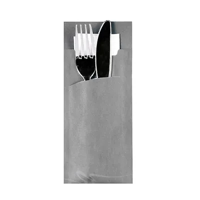 Zdjęcie produktu dla Papstar Bestecktaschen grau 200x85 mm 520 Stück
