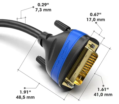 Produktbild von DVI Kabel 5m Dual Link DVI-D 2560x1600 60Hz Ferritkern KabelDirekt, Monitor