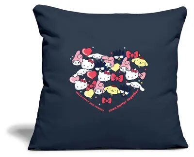 Produktbild von Spreadshirt Hello Kitty And Friends Ballons Kissenbezug 45x45 cm, One size, Navy