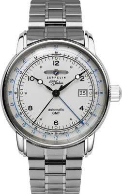 Produktbild von Zeppelin 8666MB-1 Herrenuhr Automatik GMT 100 Jahre Zeppelin Stahl