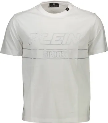 Produktbild von Weißes Herren T-Shirt mit Rundhals & Druck - Sportlich & Stilvoll