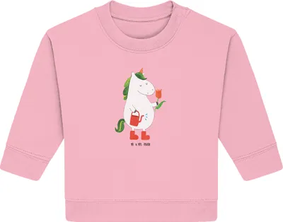Produktbild von Mr. & Mrs. Panda Organic Baby Pullover Einhorn Gärtner 24. - 36. Monat - Baumwolle Pink - Geschenk, Einhörner, Freundin, Bullover, Garten, Blume, Stiefel, Unicorn