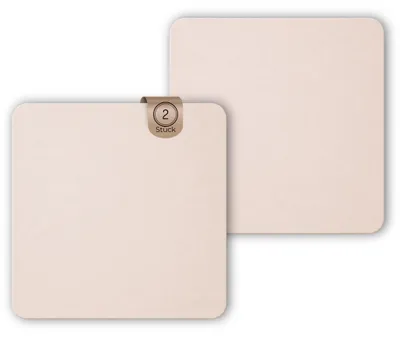 Productafbeelding van Set van 2 afdruipmatten, beige, 40x40 cm