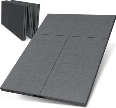 Produktbild von ELONEO Klappmatratze 160x200 cm mit Husse, 8 cm hoch, Gästematratze klappbar, Faltmatratze, Faltbare Matratze, Bandscheibenwürfel, Reisematratze, Gästebett klappbar, Klappbett waschbar