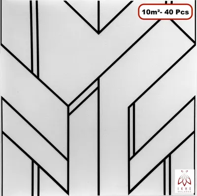 Produktbild von 40 Stück / Deckenpaneele Wandpaneele Wanddeko Wandverkleidung Platten Paneele Wandtattoos GLAMOUR RETRO Style Polystyrol XPS Like STYROPOR 3mm stärke (10m²) GL7 08-CZ