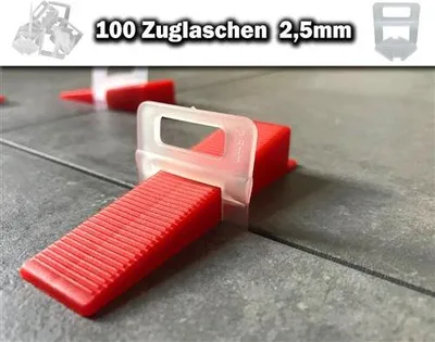 Zdjęcie produktu dla 100 uchwytów 2,5 mm – system poziomowania płytek KACHEL GOTT®