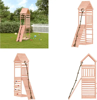 Immagine prodotto di vidaXL Torre da gioco con parete da arrampicata in legno massello di douglasia - Torre da gioco - Torri da gioco - Casina da gioco - Torre da gioco con parete da arrampicata