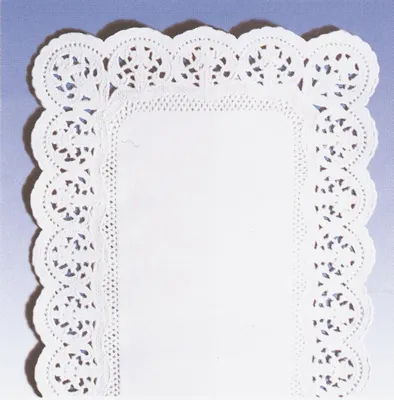 Productafbeelding van DEKO 4040-10 Taartranden - 40 x 30 cm, 6 stuks, wit