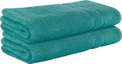 Produktbild von StickandShine 2er SET Premium Frottee Saunatuch 80x200 cm in petrol in 500g/m² aus 100% Baumwolle