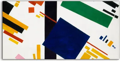 Produktbild von Coloray Canvas 140x70  Wandbild Leinwand Bilder Deko Suprematismus Kasimir Malewitsch