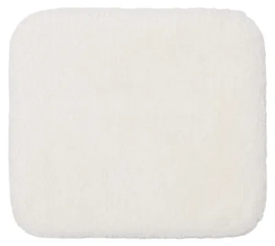 Produktbild von GÖZZE Deluxe extra weicher Hochflor Badteppich rutschfester Mikrofaser-Badvorleger Creme 50 x 45 cm