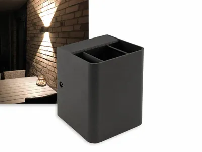 Produktbild von LED Wandleuchte Fachada IP54 2x3,5W 3000K warmweiß