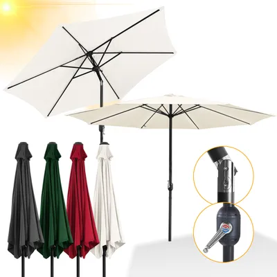 Zdjęcie produktu dla Yakimz parasol Ø3,5m parasol ogrodowy parasol tarasowy parasol wspornikowy parasol plażowy - Beżowy