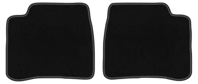 Produktbild von Velours-Fußmatten Hinten für Hyundai Sonata III 1999-2005 (Limousine) – 2-tlg, Schwarz, passgenau – Wielganizator LUX