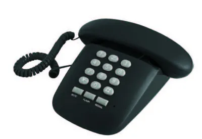Produktbild von Brondi Sirio Analogtelefon im Retro-Design, Schwarz