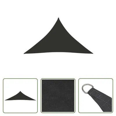 Immagine prodotto di The Living Store Tenda da sole in tessuto Oxford triangolare 5x5x6 m Antracite