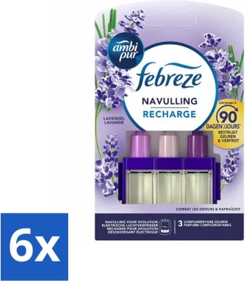 Produktbild von Ambi Pur - 3Volution - Nachfüllpackung - Lavendel - 20 ml - Vorteilspack - 6 Stücke