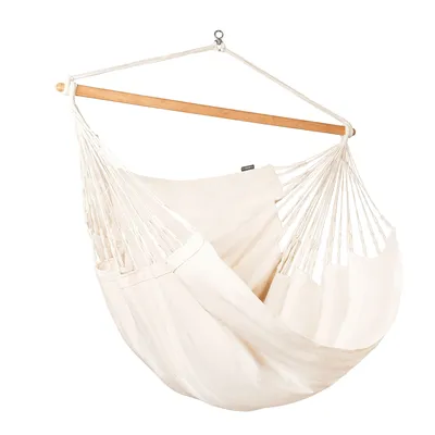 Produktbild von LA SIESTA Habana, Hängematte mit Rahmen, 160 kg, 1 Person(en), Bambus, Baumwolle, Edelstahl, Weiß, 1300 mm