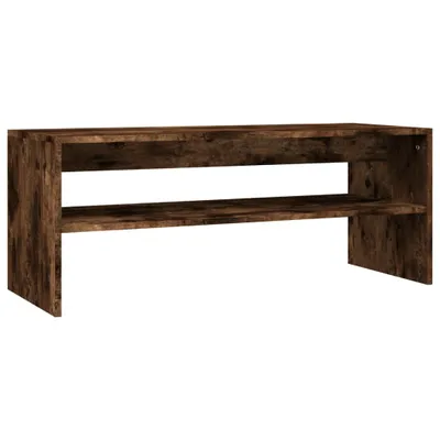 Obrázok produktu pre vidaXL Konferenčný stolík Smoked Oak 100x40x40 cm Materiál dreva