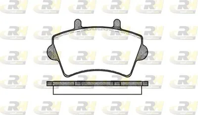 Produktbild von ROADHOUSE Bremsbeläge Satz Vorne Bremsklötze für RENAULT MASTER II Kasten (FD) 2819.00