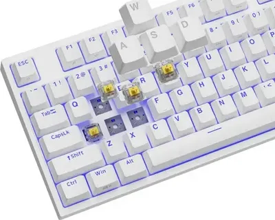 Zdjęcie produktu dla GENESIS Thor 404 TKL, Przewodowa, USB, Mechaniczna, QWERTY, RGB LED, Biały