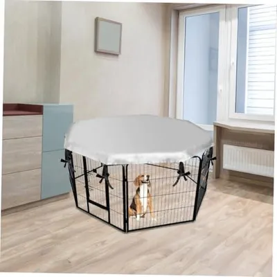 Produktbild von Hundekäfigabdeckung aus 210d-Oxford-Gewebe mit praktischem Tragegurt und Sonnenschutz für Outdoor- und Autoreisen