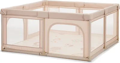 Produktbild von Fillikid Laufgitter Malta 150x150 cm mit Boden Natur Exklusiv