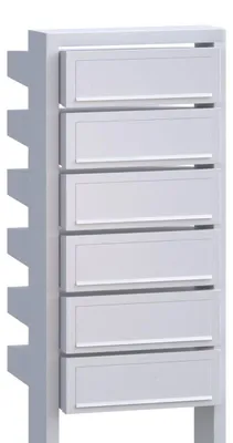 Produktbild von Briefkastenanlage Stairs for Six in Weiß
