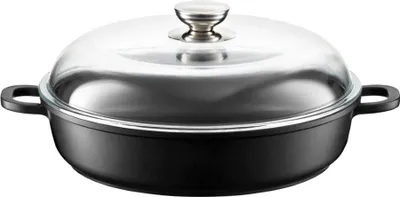 Produktbild von AMBITION Bratpfanne Ø 32 cm Antihaftbeschichtet Pfanne mit Deckel Schwarz Magnat