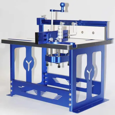 Produktbild von ENJOYWOOD EW-XBJ004 Oberfrästisch Werkbank mit Parallelanschlag, Gehrungsanschlag & Absaugung für 65/69 mm Fräsmotoren Metrisch
